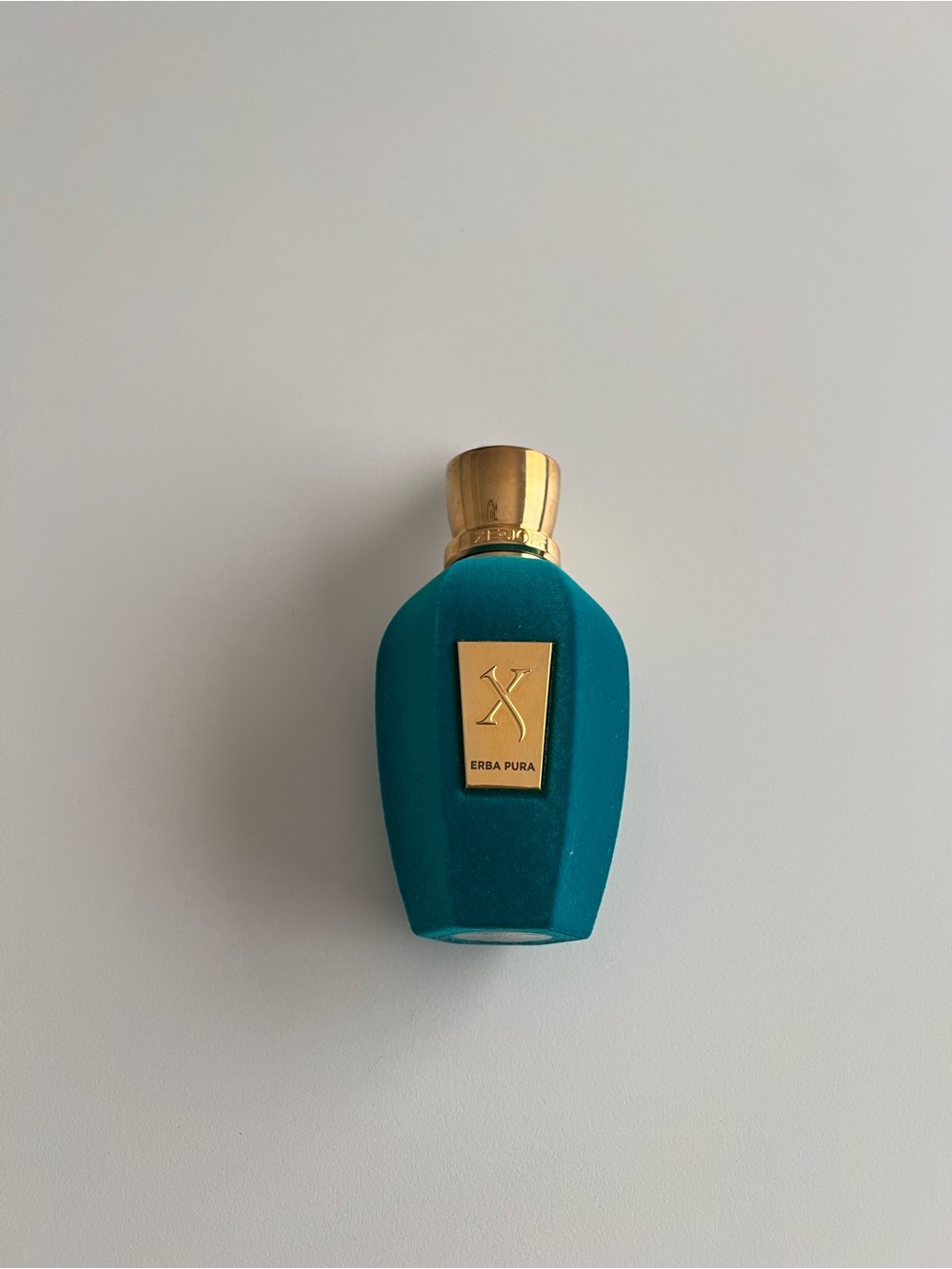 Xerjoff Erba Pura Velvet Teal Fragrance Bottle